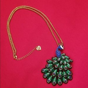 Betsey Johnson Peacock Necklace